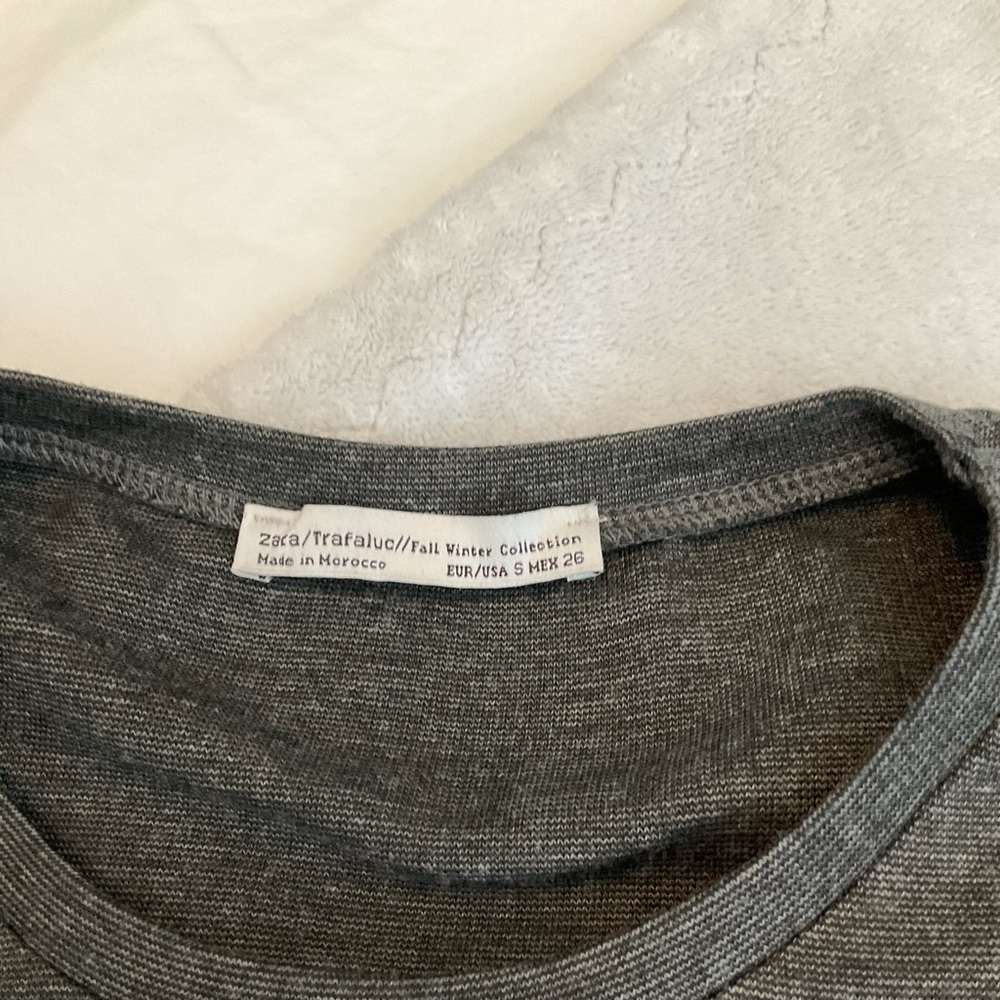 Zara Trafaluc grey shirt dress - Picture 3 of 5